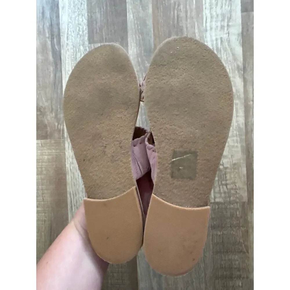 Women's Jack Rogers Tinsley Suede Slides size 6 in Mauve Pink Bohemian Preppy - Picture 4 of 5